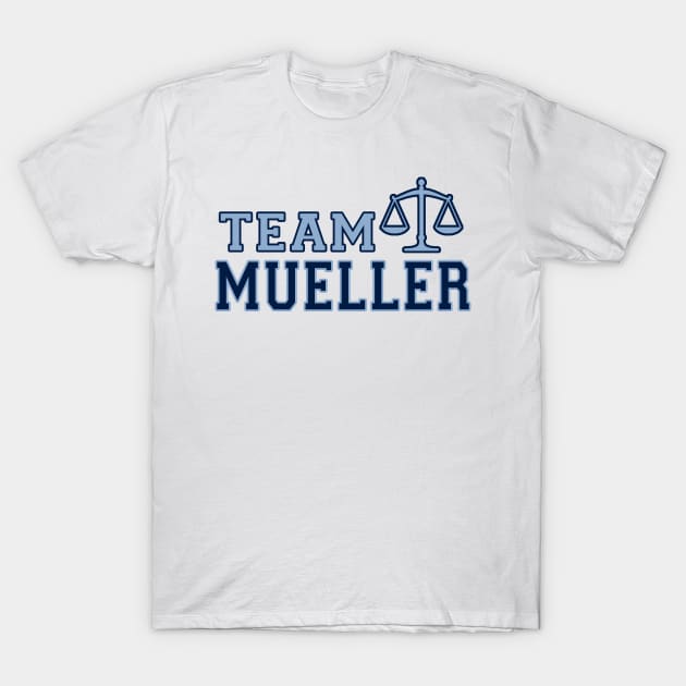 Team Mueller Justice Scales T-Shirt by skittlemypony